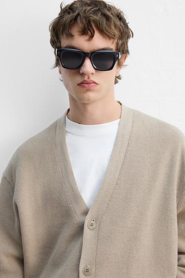 COTTON BLEND CARDIGAN - Beige by Zara - Image 5