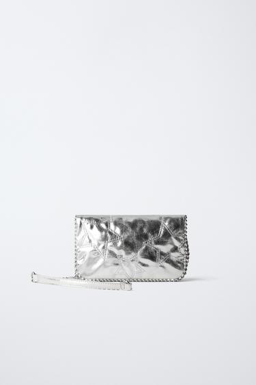 METALLIC STAR BAG - Silver by Zara - Image 4