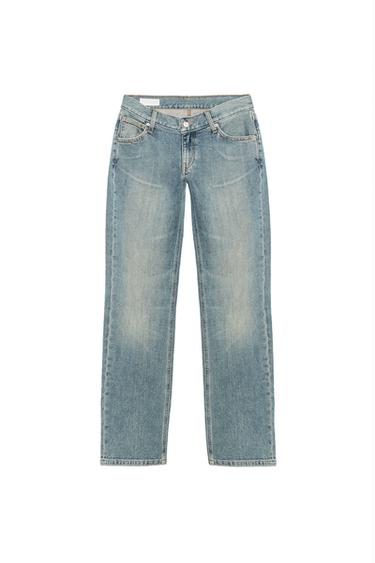 TRF SLIM-FIT JEANS MIT NIEDRIGER LEIBHÖHE - Blau / Grau von Zara