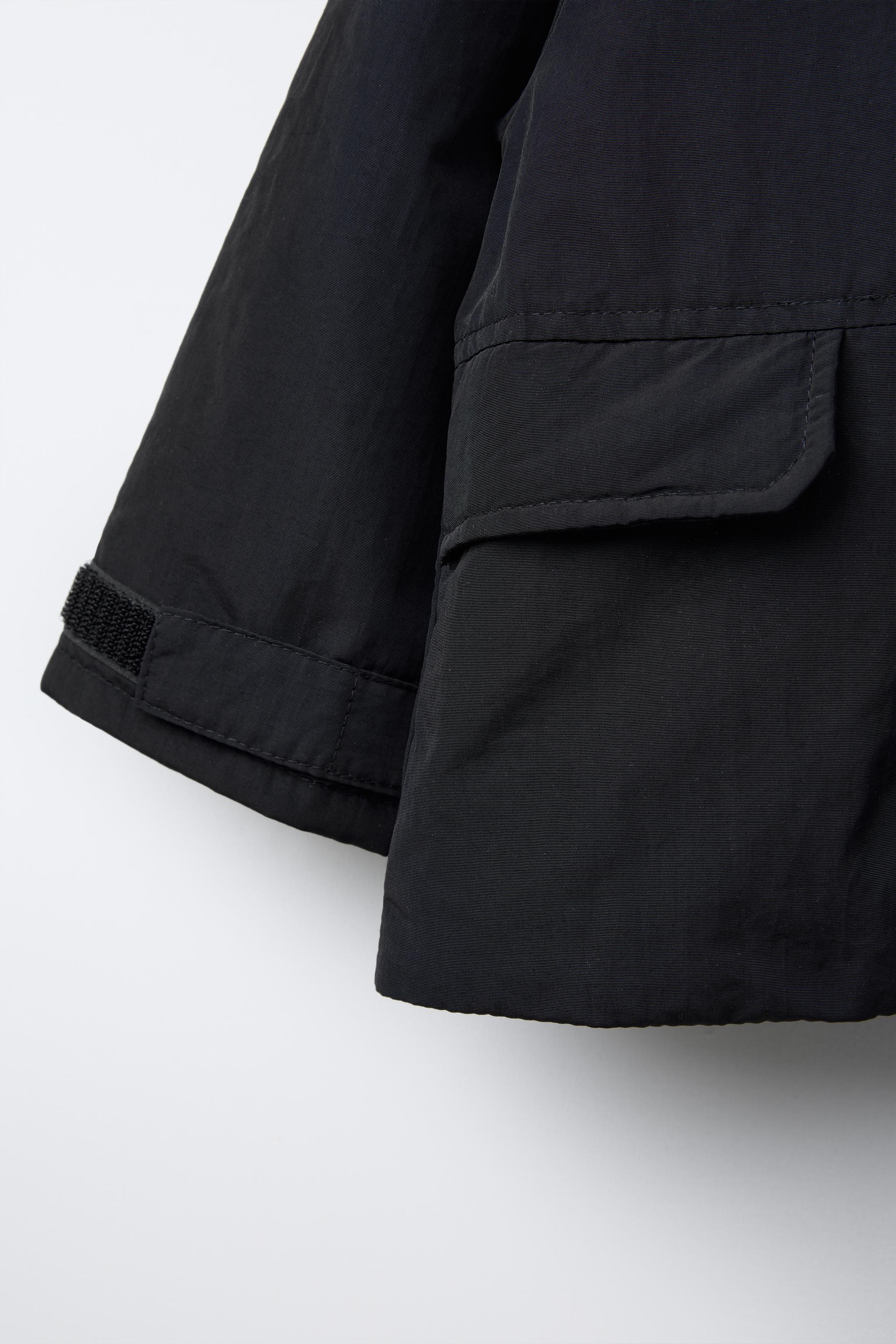 店舗良い | Black - PARKA PADDED HOODED ZARA States United ジャケット・アウター