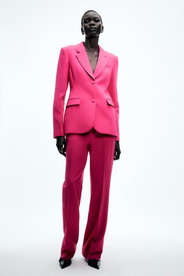 ZW COLLECTION FITTED BLAZER - Fuchsia by Zara - Image 0