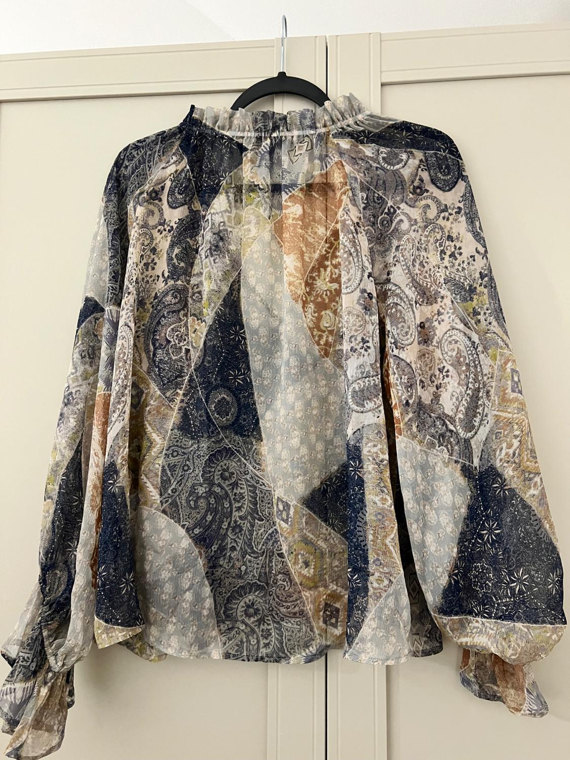 PRINTED GATHERED SHIRT - Image 2