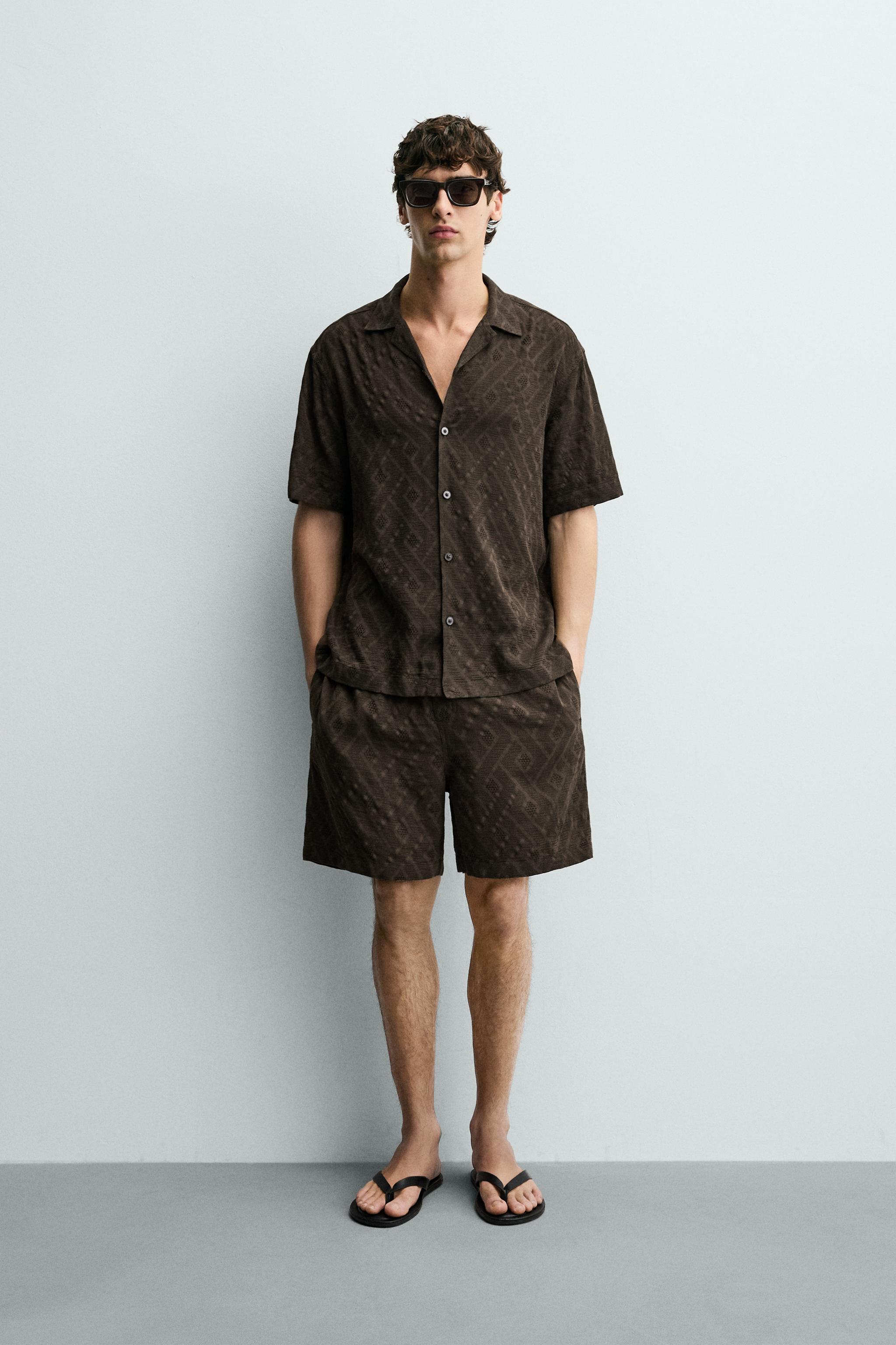 SHORT JACQUARD GÉOMÉTRIQUE