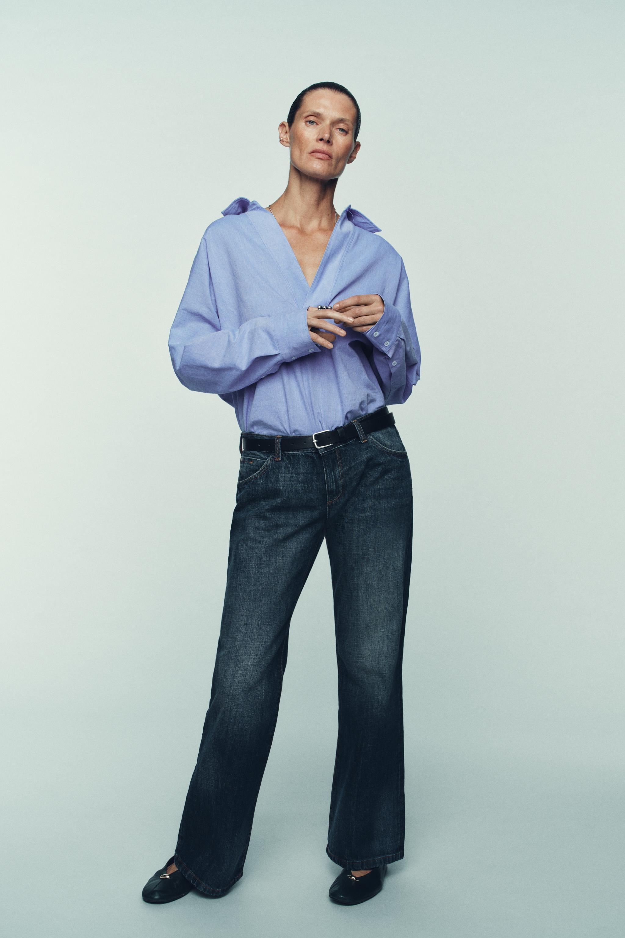 OVERSIZED OXFORD SHIRT - Blue | ZARA Canada