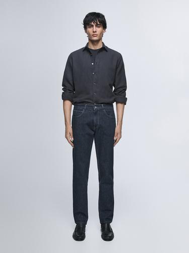 Zara Tapered fit jeans - Navy blue - Image 0