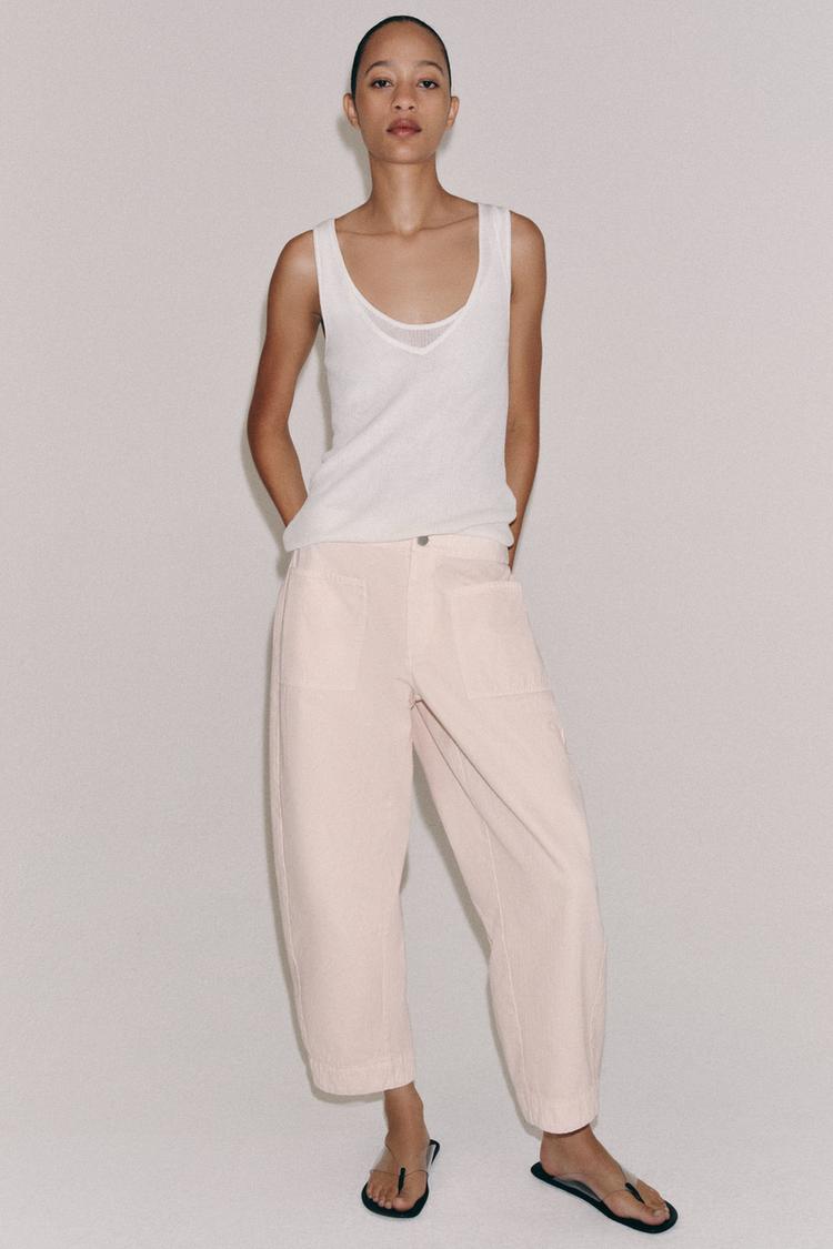 ZW COLLECTION BARREL TROUSERS