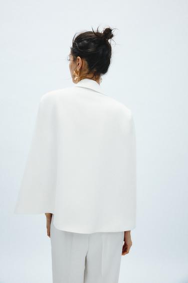 BLAZER CAPE COLLECTION ZW - Écru de Zara - Image 3