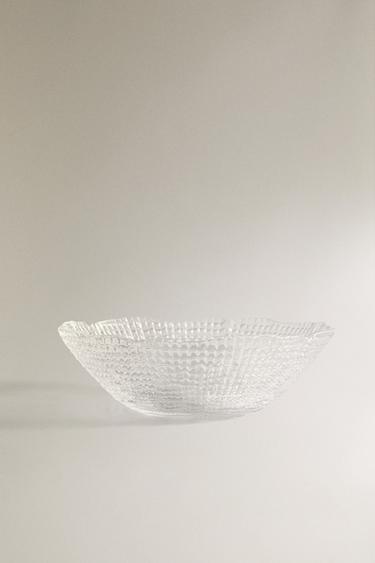 GLAS-SCHALE MIT RELIEF - Transparent von Zara - Bild 0