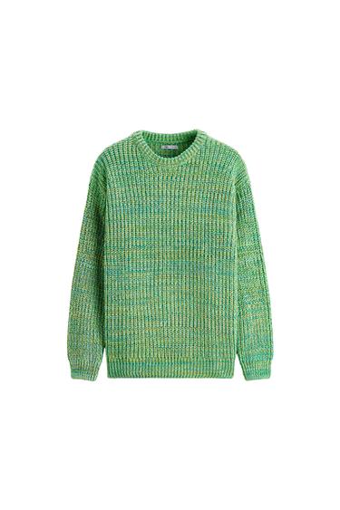 TEXTURED KNIT SWEATER