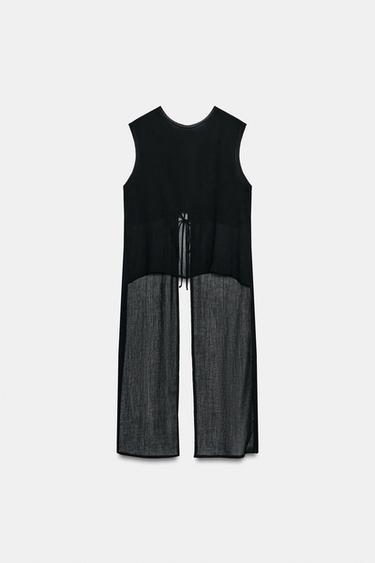 OPEN BACK TOP - Black by Zara - Image 8