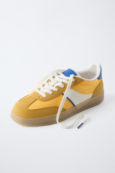 CONTRAST SNEAKERS - Yellow by Zara - Image 2