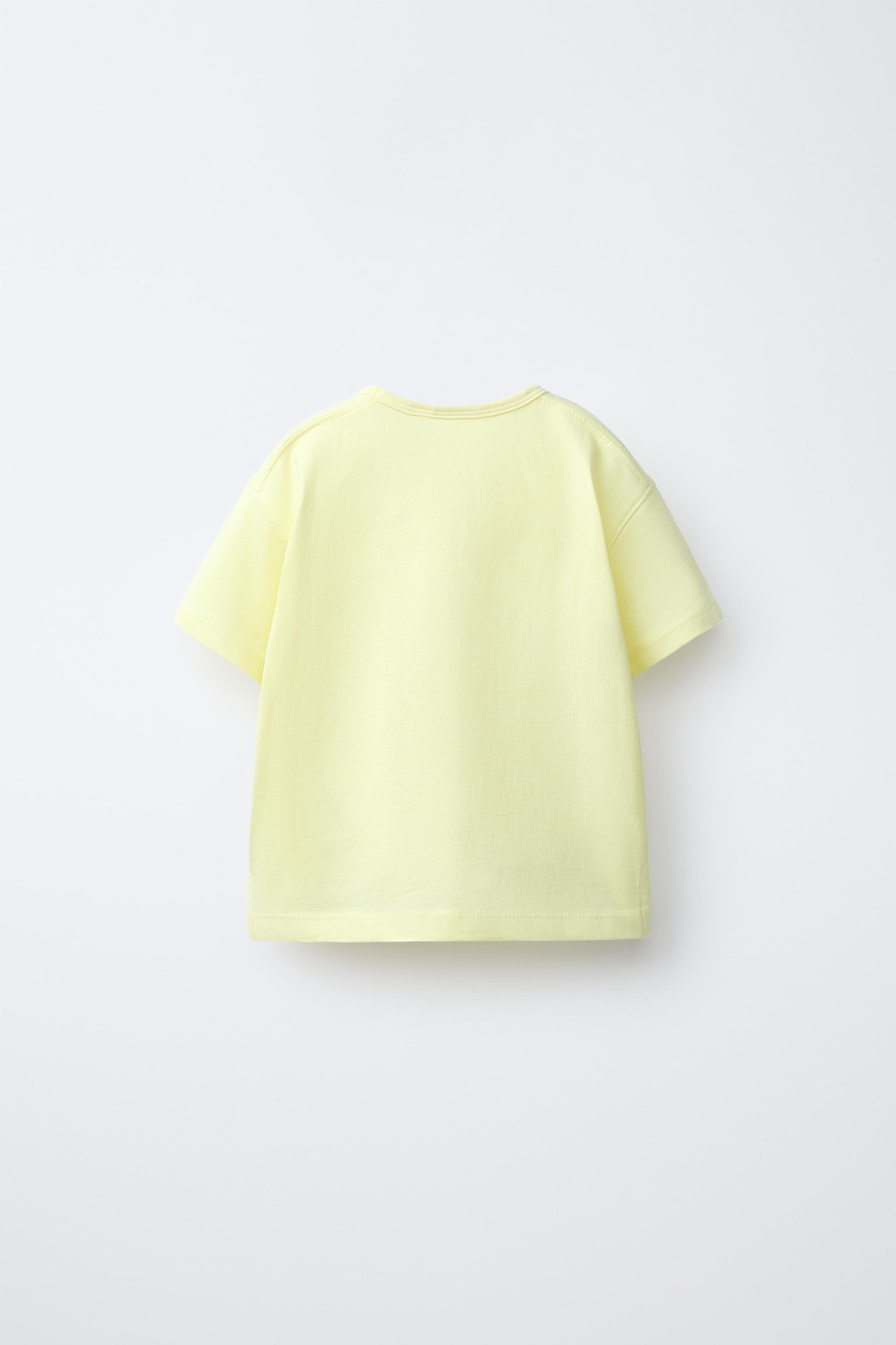 PLAIN T-SHIRT — Yellow