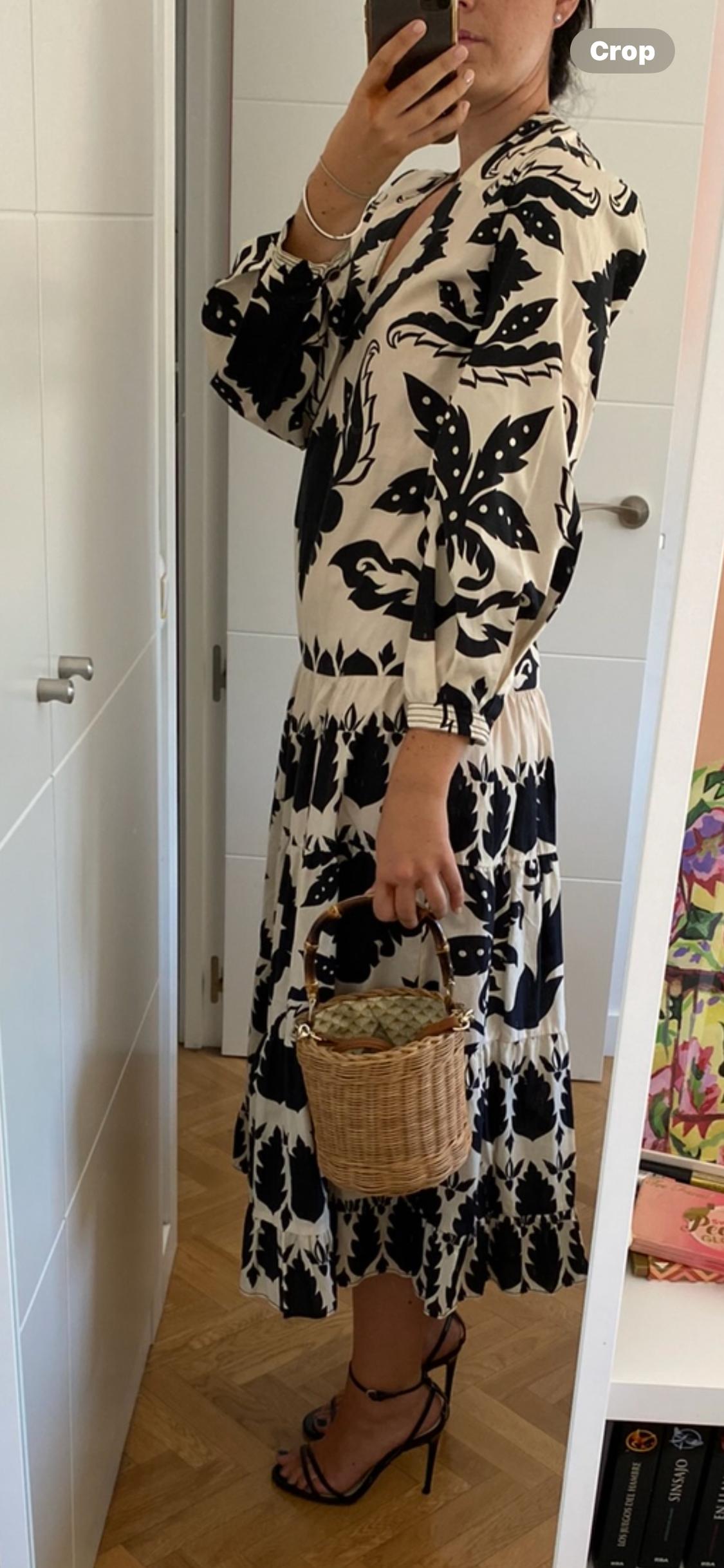 PRINTED MIDI DRESS - Image 8