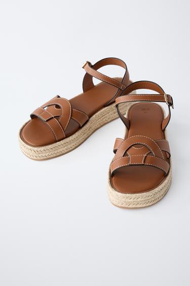 PLATFORM SANDALS - Brown by Zara - Image 2