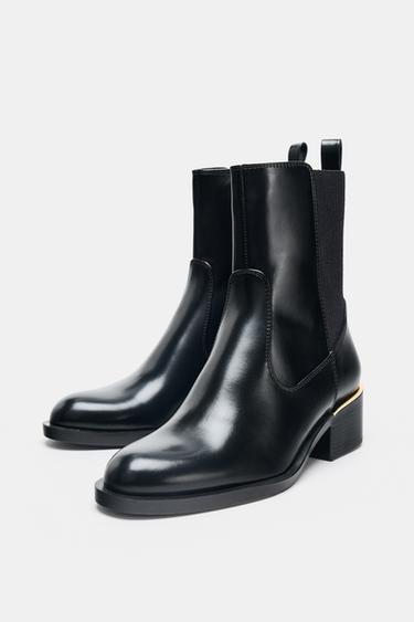 HEELED ANKLE BOOTS - Black by Zara - Image 3