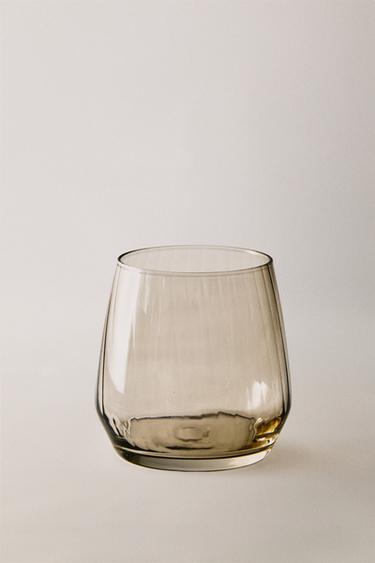 COLOURED GLASS TUMBLER - Greyish by Zara