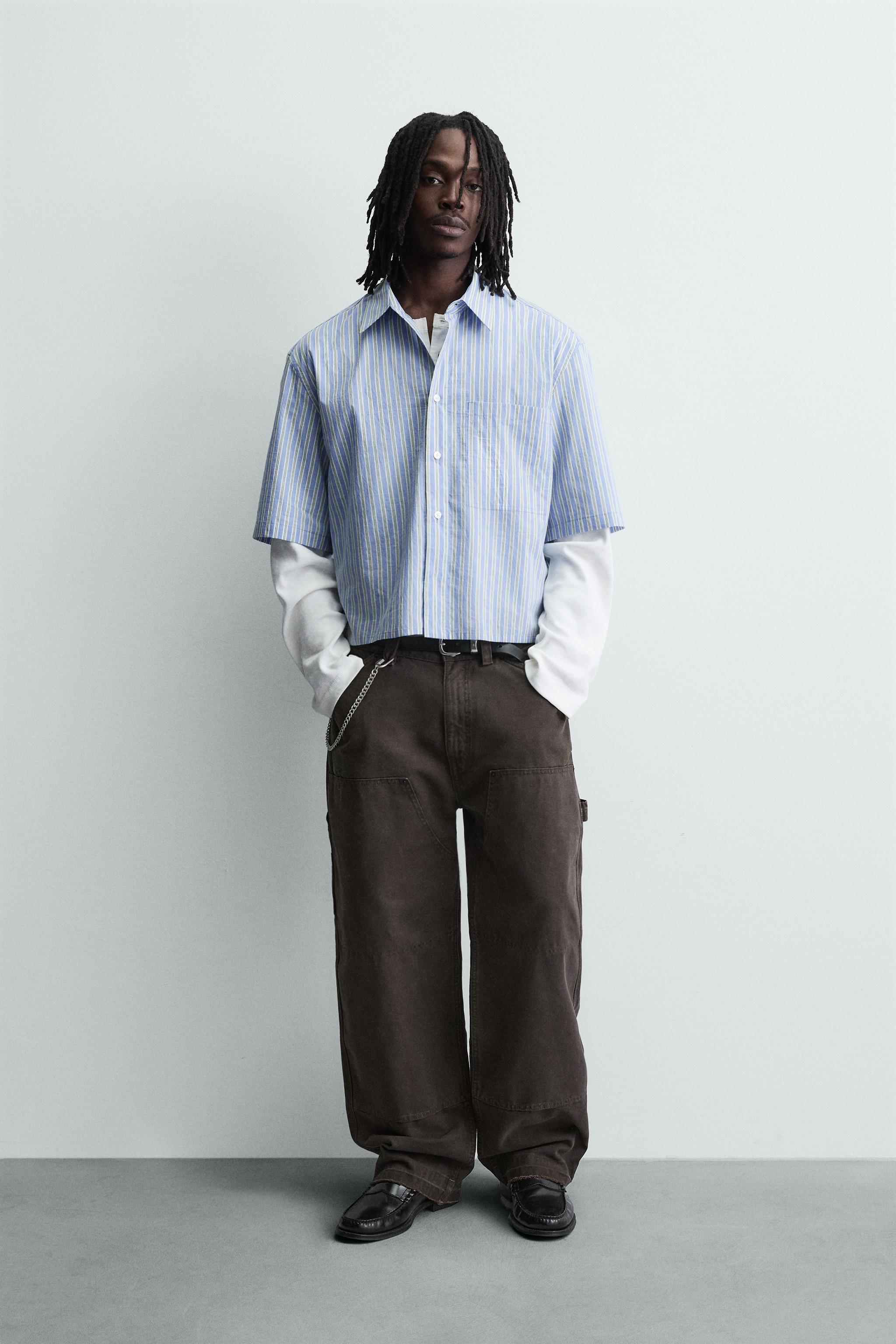 CONTRAST STRIPED SHIRT