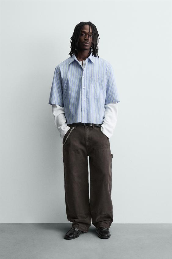 CONTRAST STRIPED SHIRT