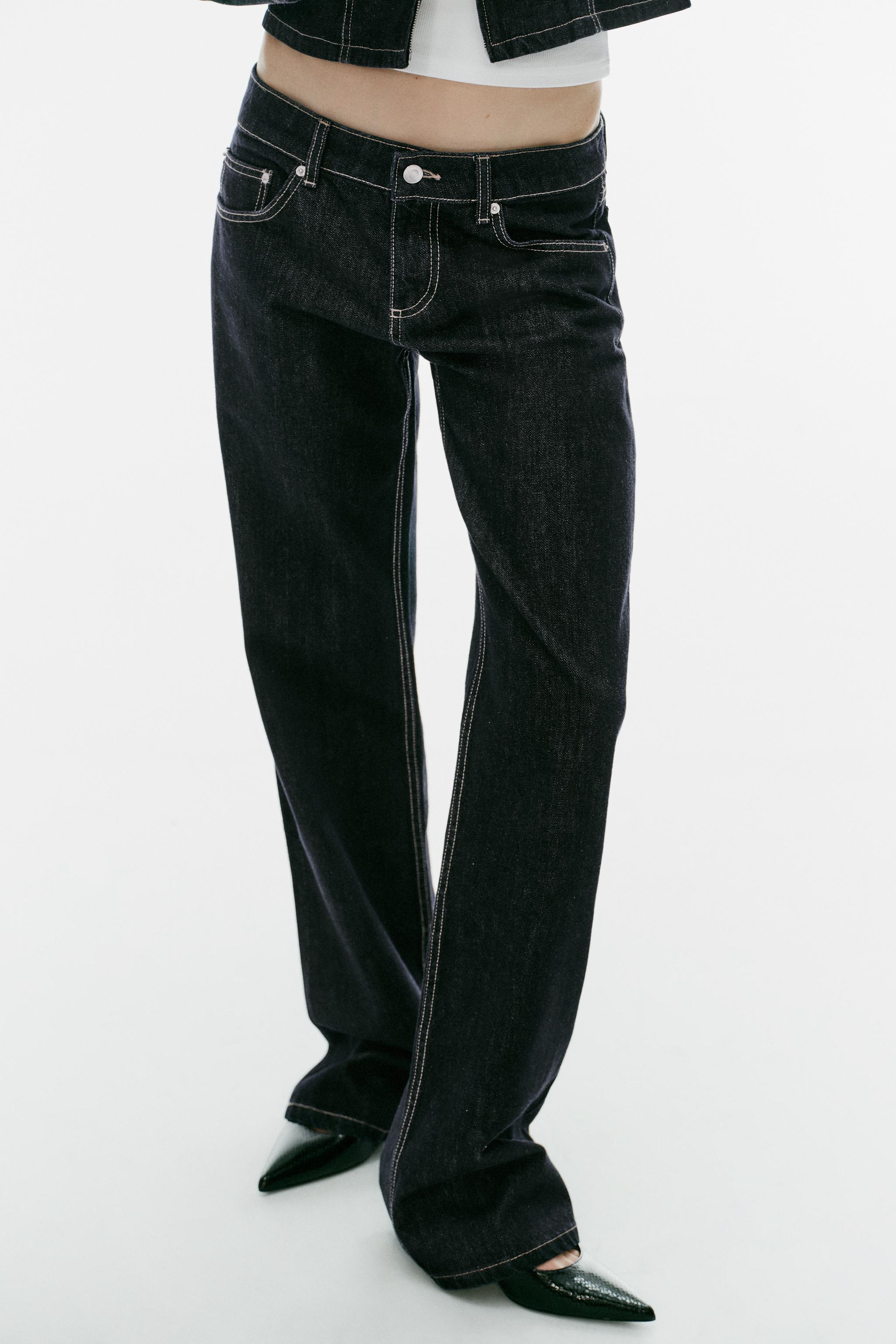 TRF LOW-RISE WIDE LEG JEANS