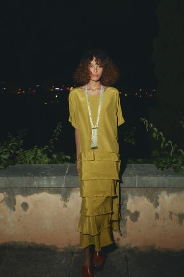 VESTIDO VOLANTES ZW COLLECTION - Lima de Zara