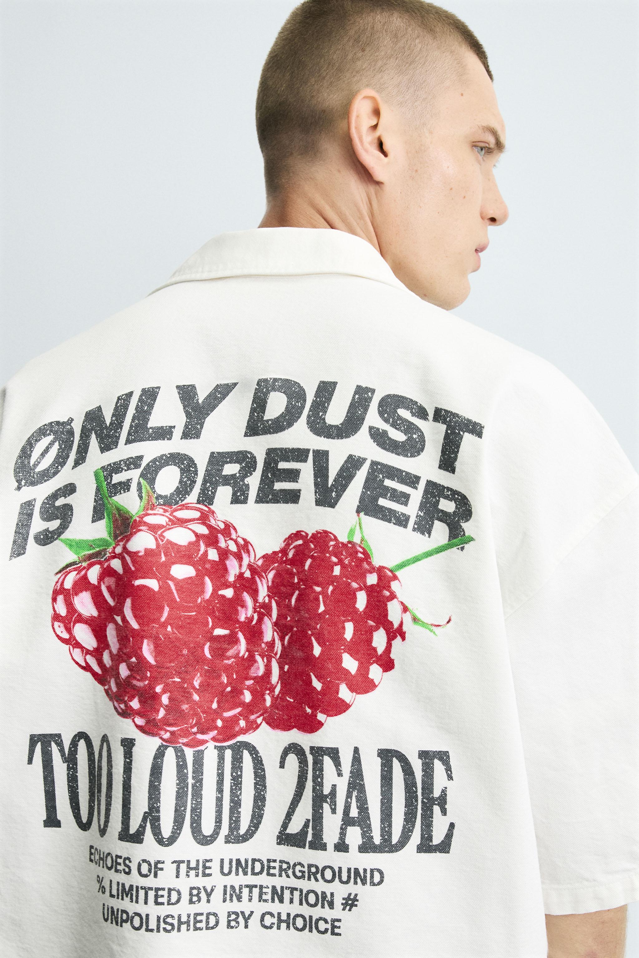 TEXTURED PRINT SHIRT - White | ZARA United States
