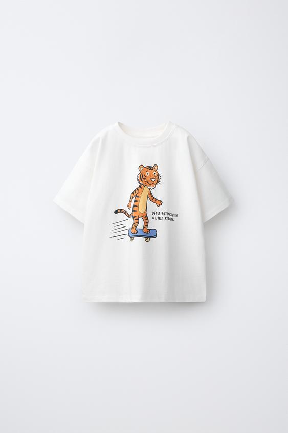 PRINTED T-SHIRT - White by Zara - Image 0