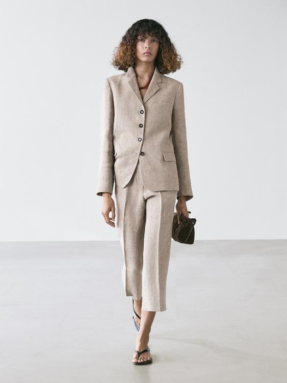 Linen melange capris from Zara - $180