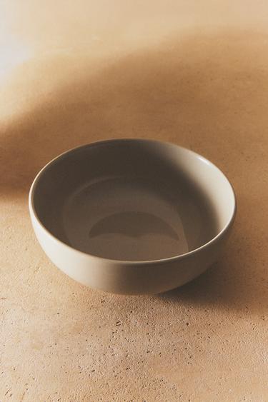 STONEWARE BOWL - Taupe grey by Zara - Image 5