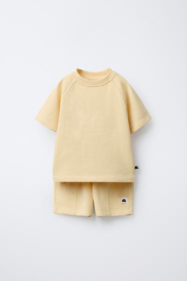 ENSEMBLE DE JOGGING ÉTIQUETTE - Jaune de Zara