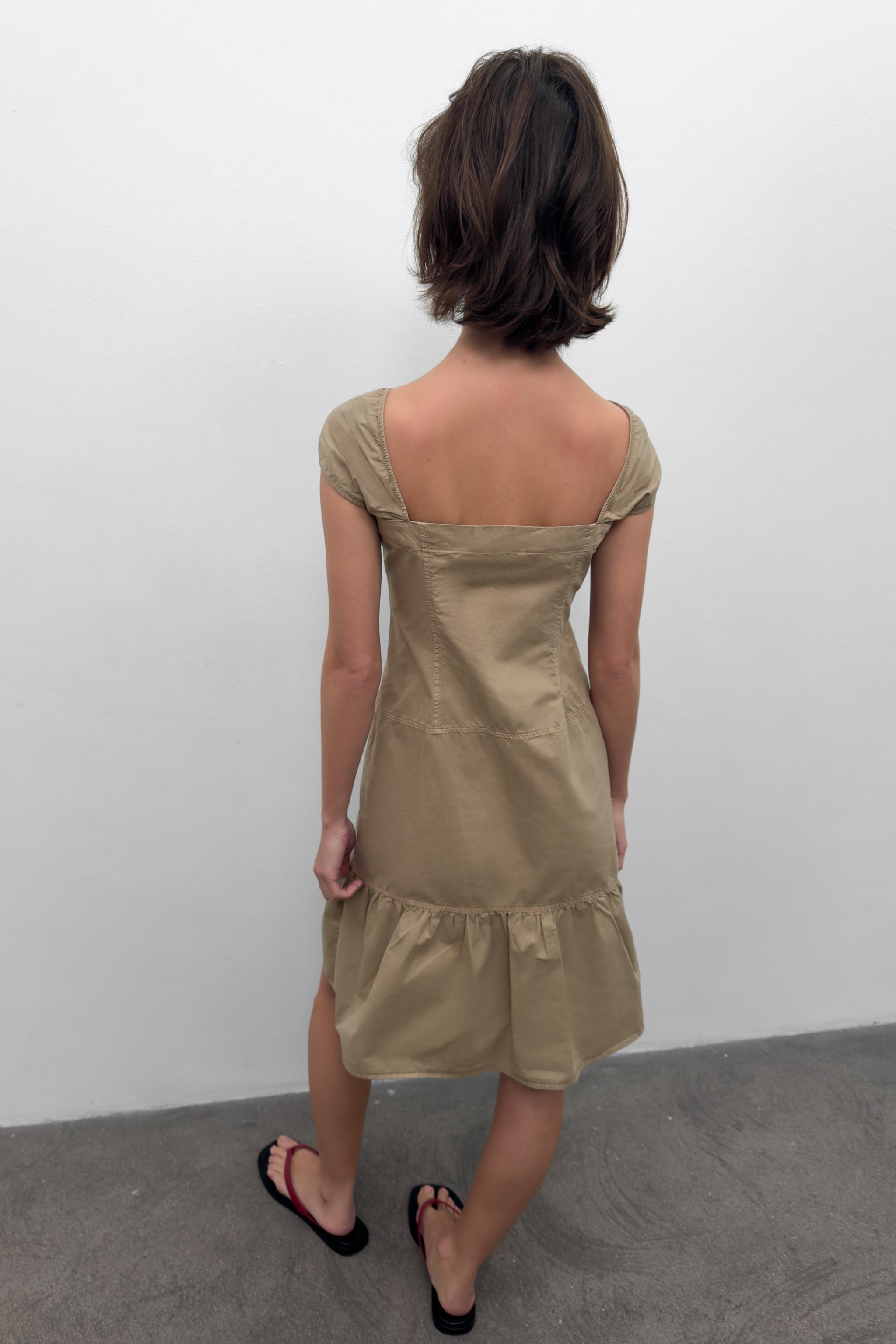 BUTTONED MIDI DRESS