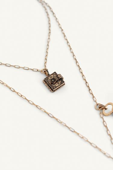 COLLIER CHARMS ÉDITION LIMITÉE - Or vieilli de Zara - Image 4