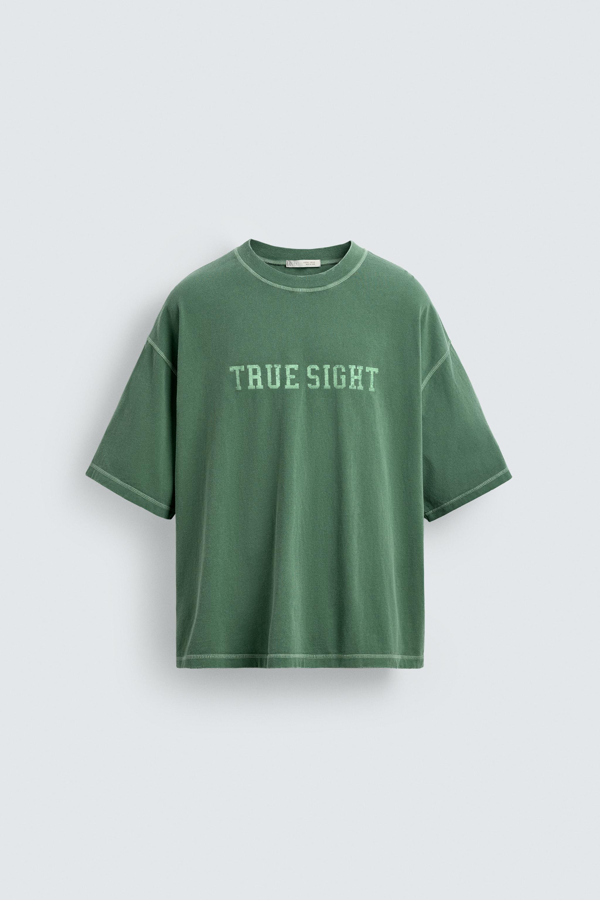 T-SHIRT COUPE BOXY DÉLAVÉ À IMPRIMÉS GRAPHIQUES