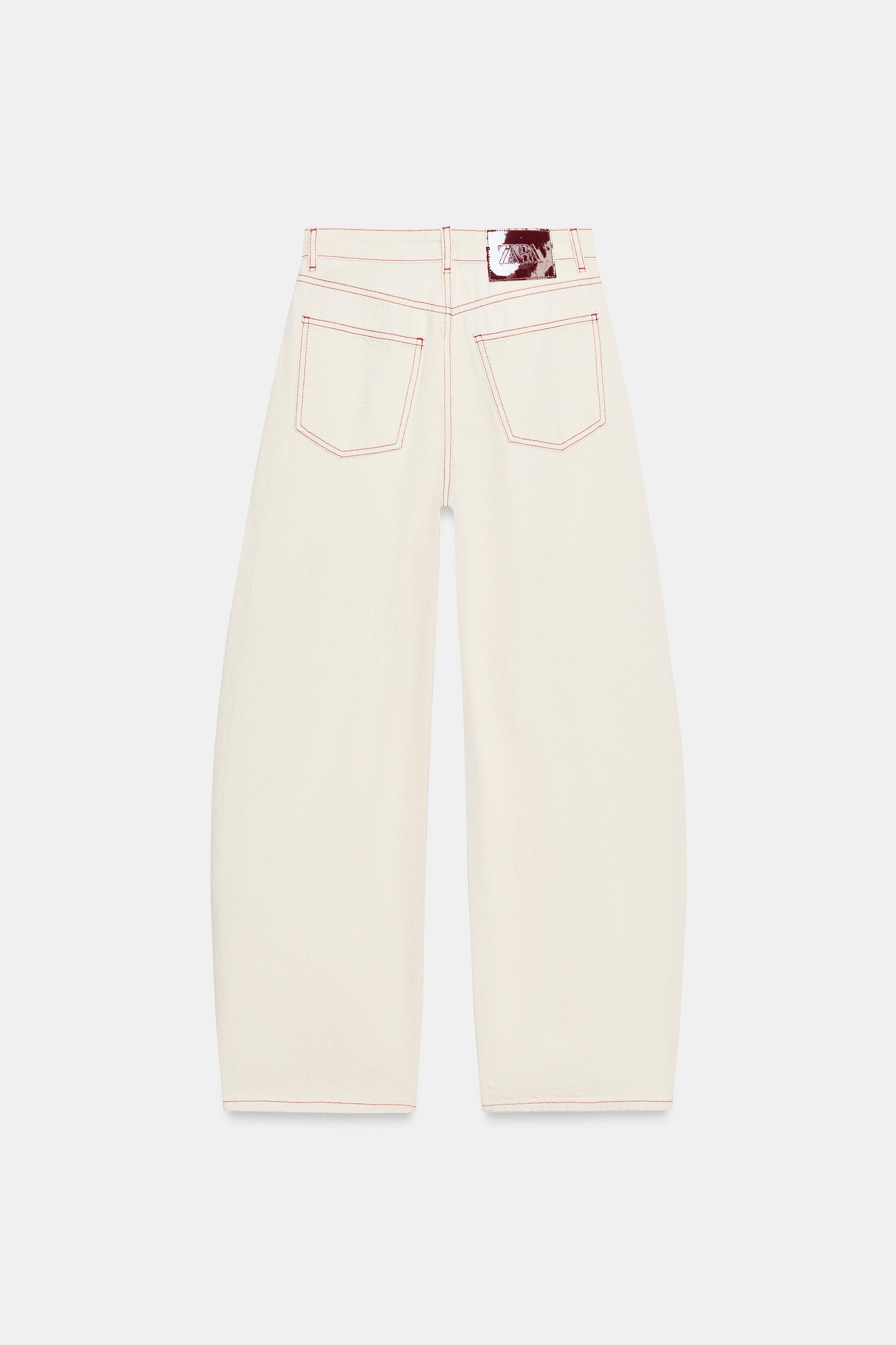 Женские джинсы Zara Z1975 MID-RISE BARREL JEANS — фото 7