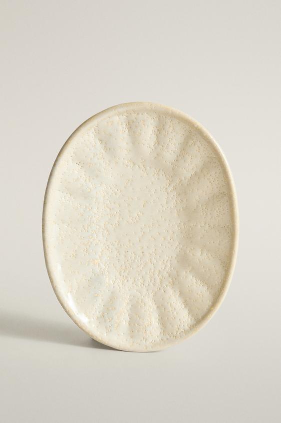 RUSTIC CERAMIC SOAP DISH - Beige by Zara - Image 0