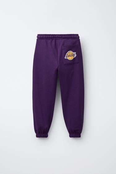 LOS ANGELES LAKERS NBA JOGGER TROUSERS - Purple by Zara - Image 1