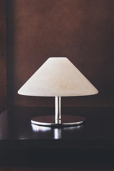 WIRELESS ALABASTER TABLE LAMP - Ecru by Zara