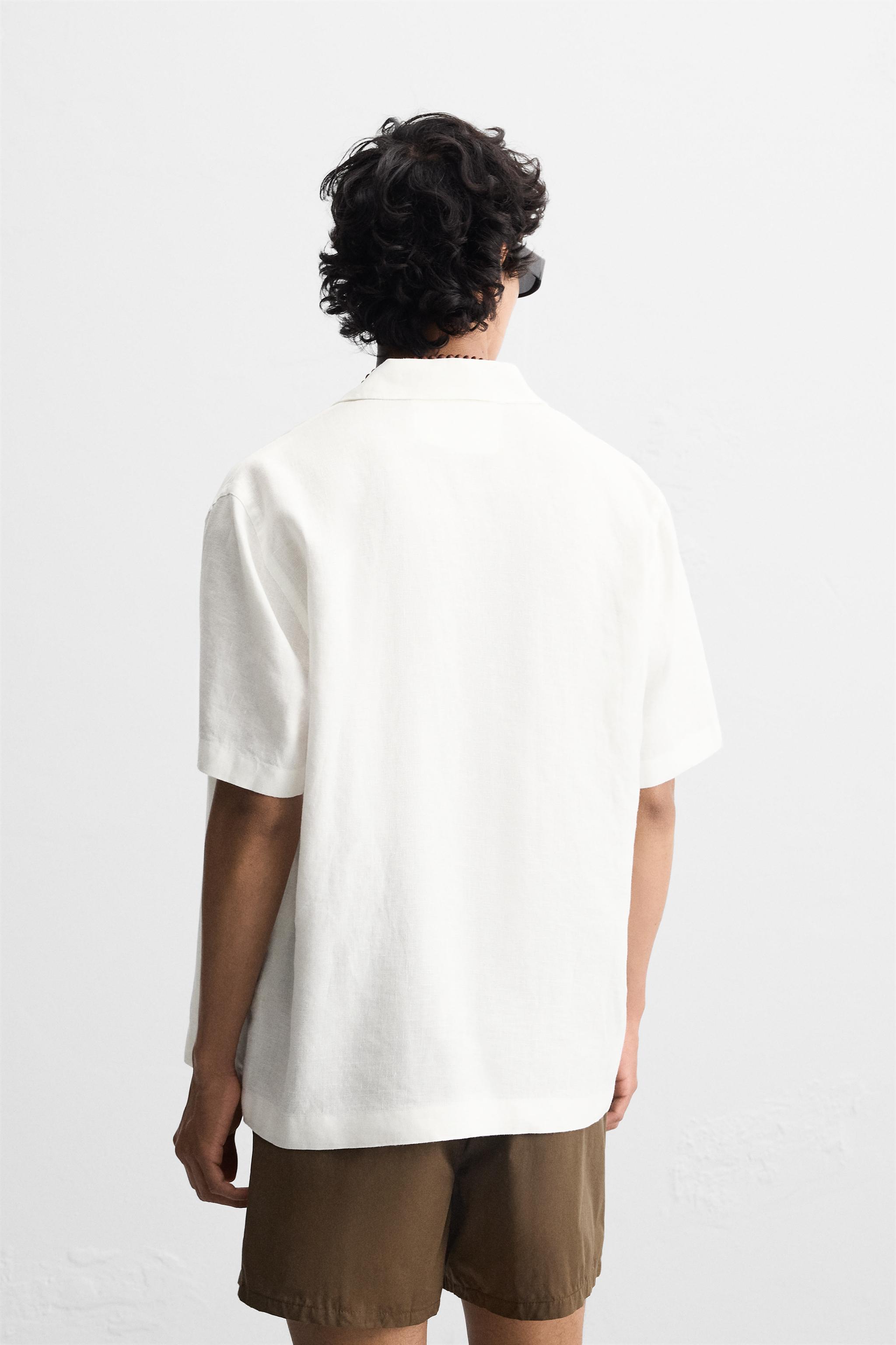 100% LINEN SHIRT - Light beige | ZARA United States