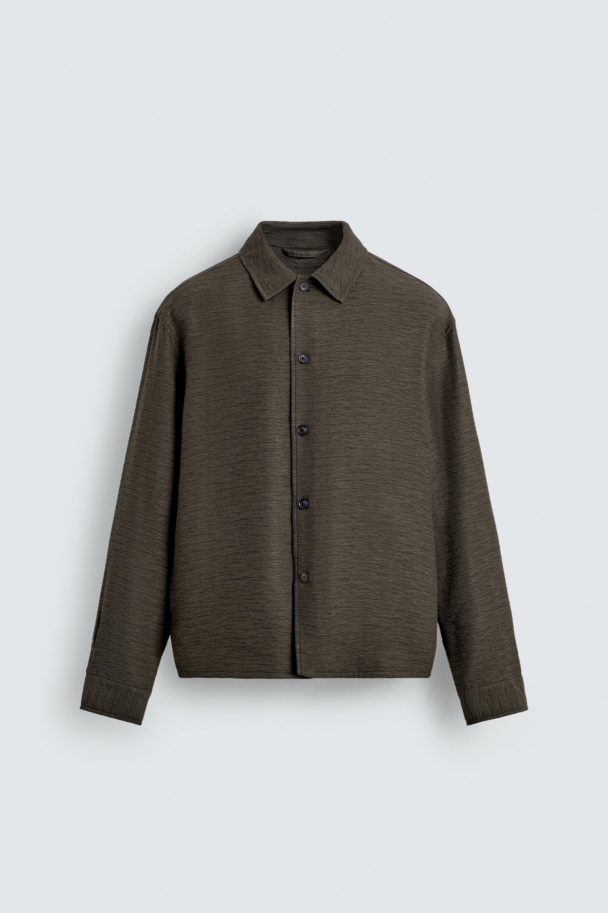 FLUID TEXTURED OVERSHIRT