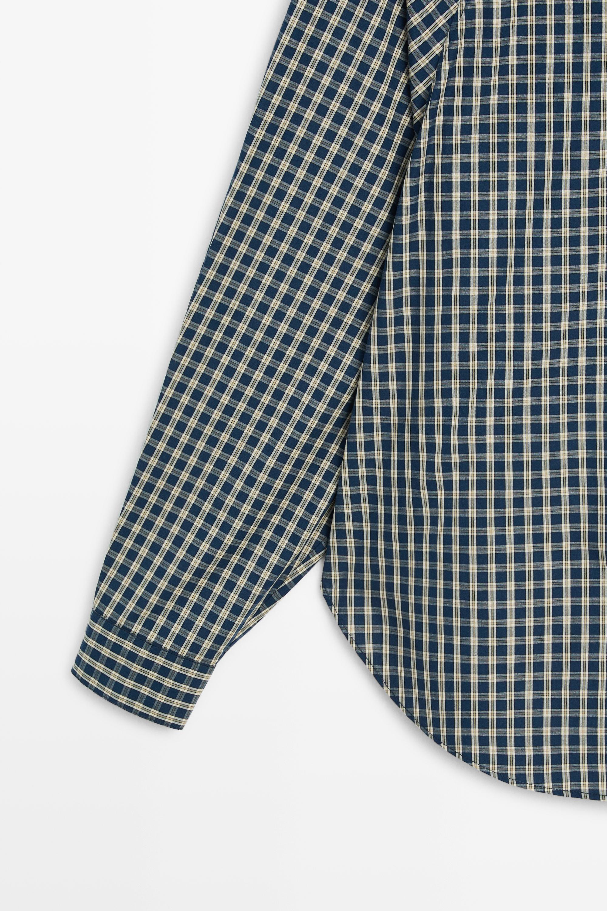 Chemise à carreaux 100 % coton