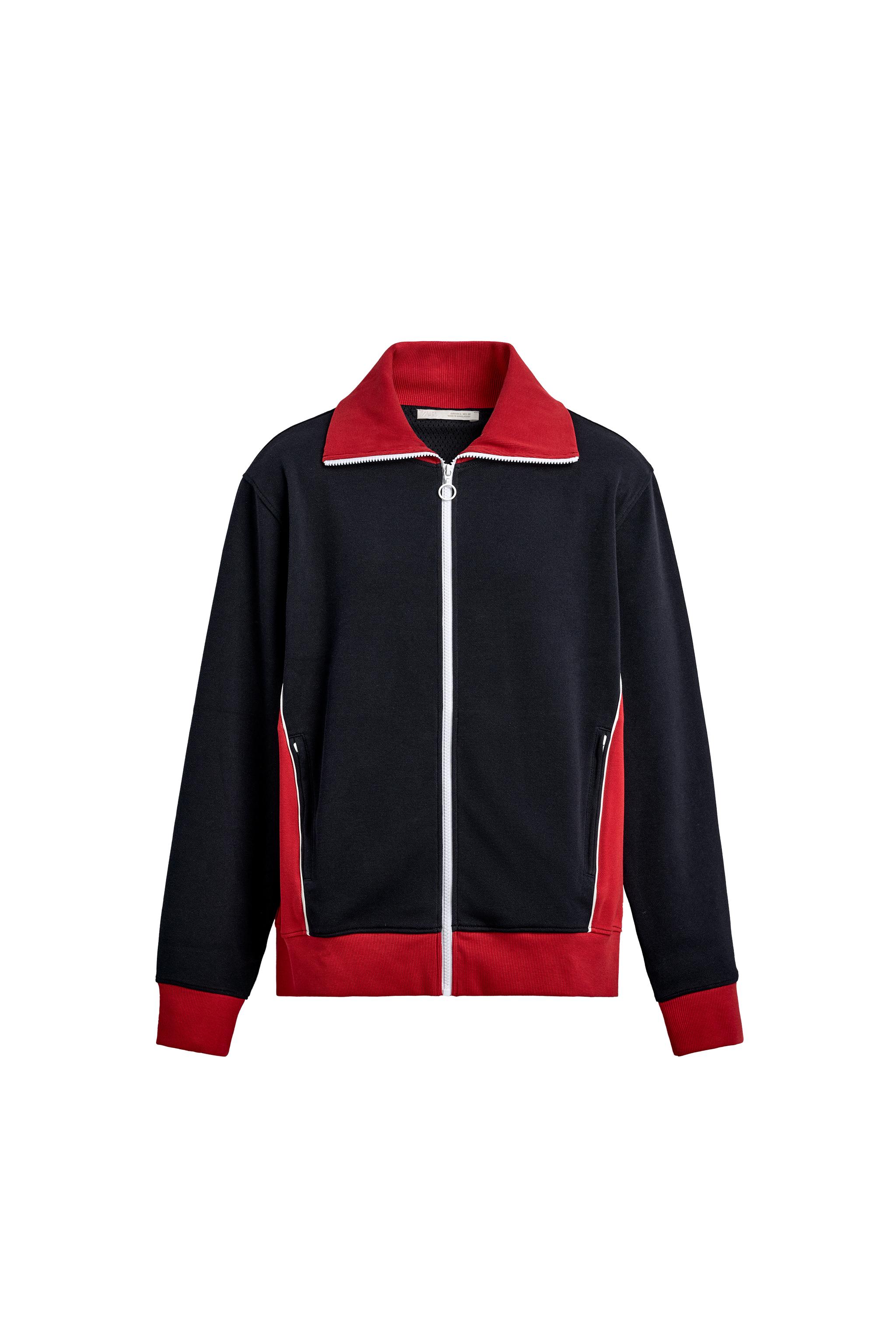 RETRO COLORBLOCK JACKET - Navy blue | ZARA United States