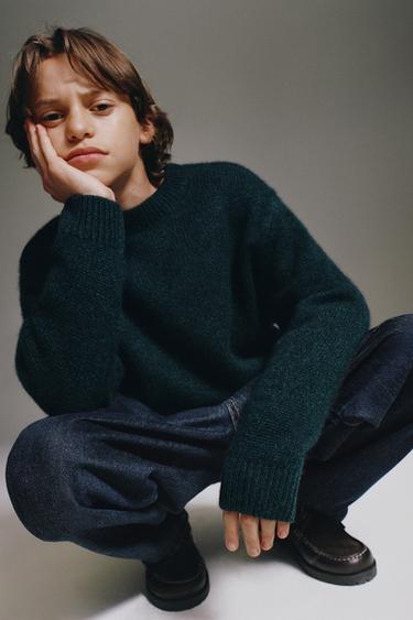 PULLOVER AUS 100 % KASCHMIR - Blau von Zara