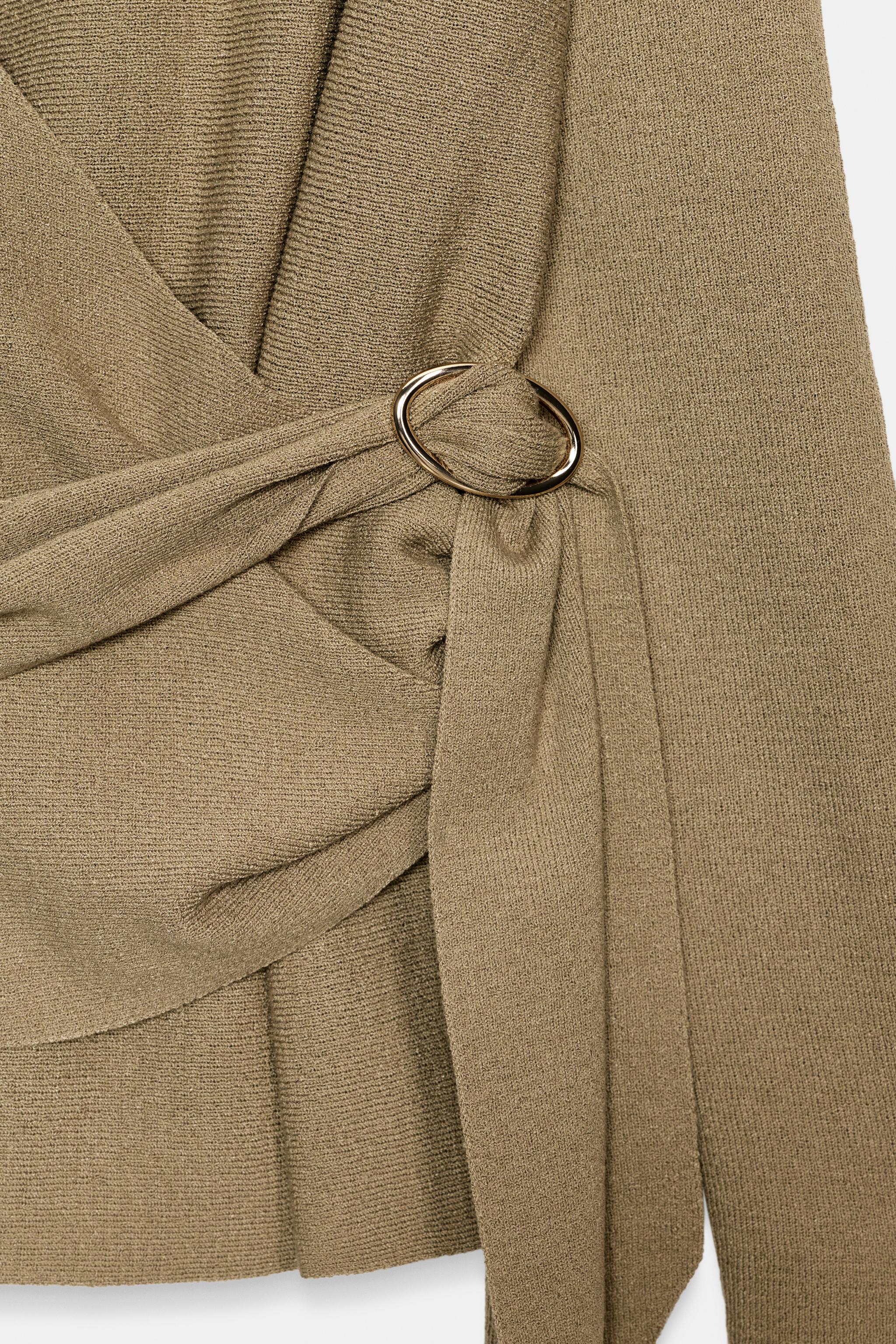 Женские кардиганы Zara WRAP CARDIGAN — фото 10