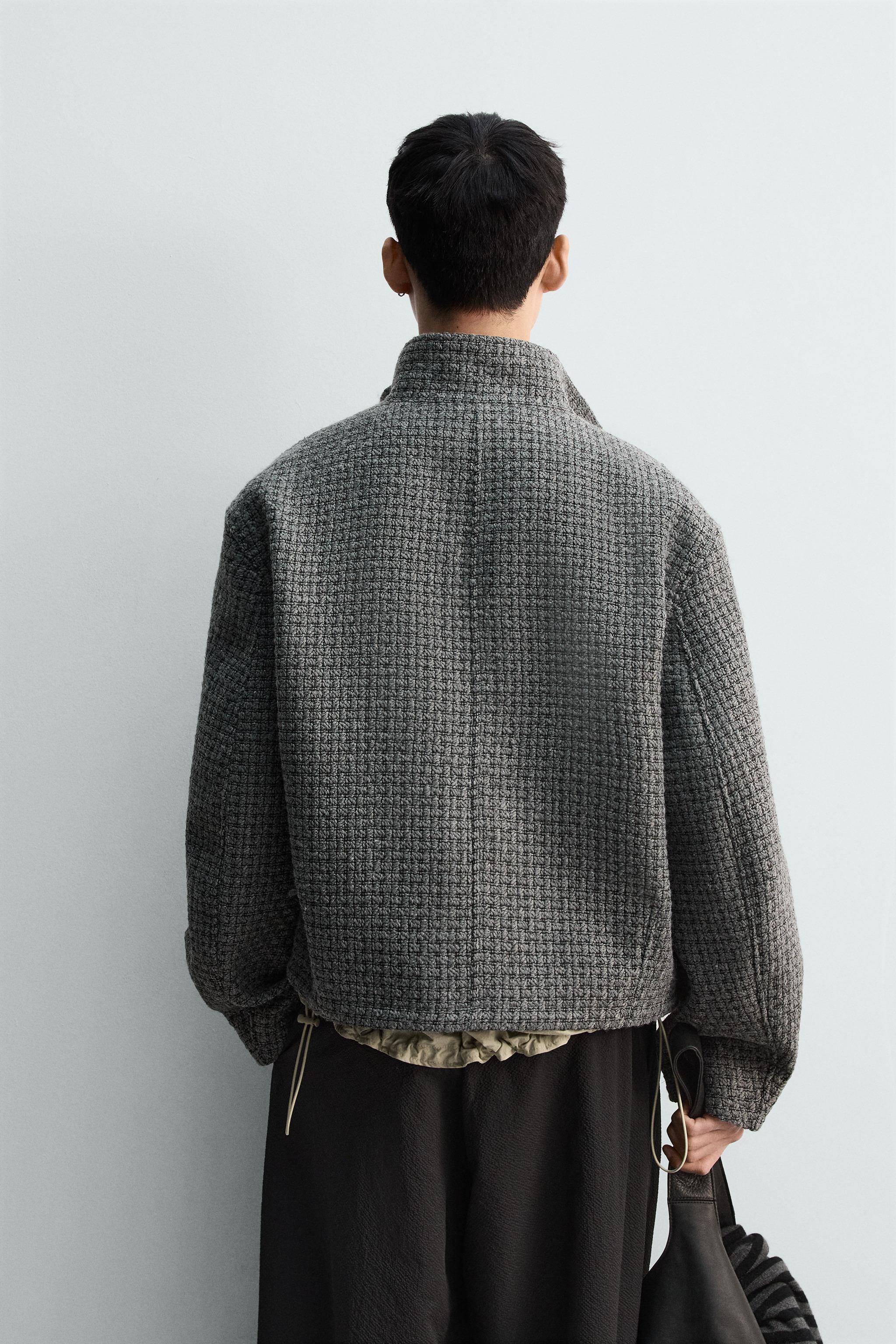 ジャカードイレギュラージャケット - グレーマール | ZARA Japan / 日本