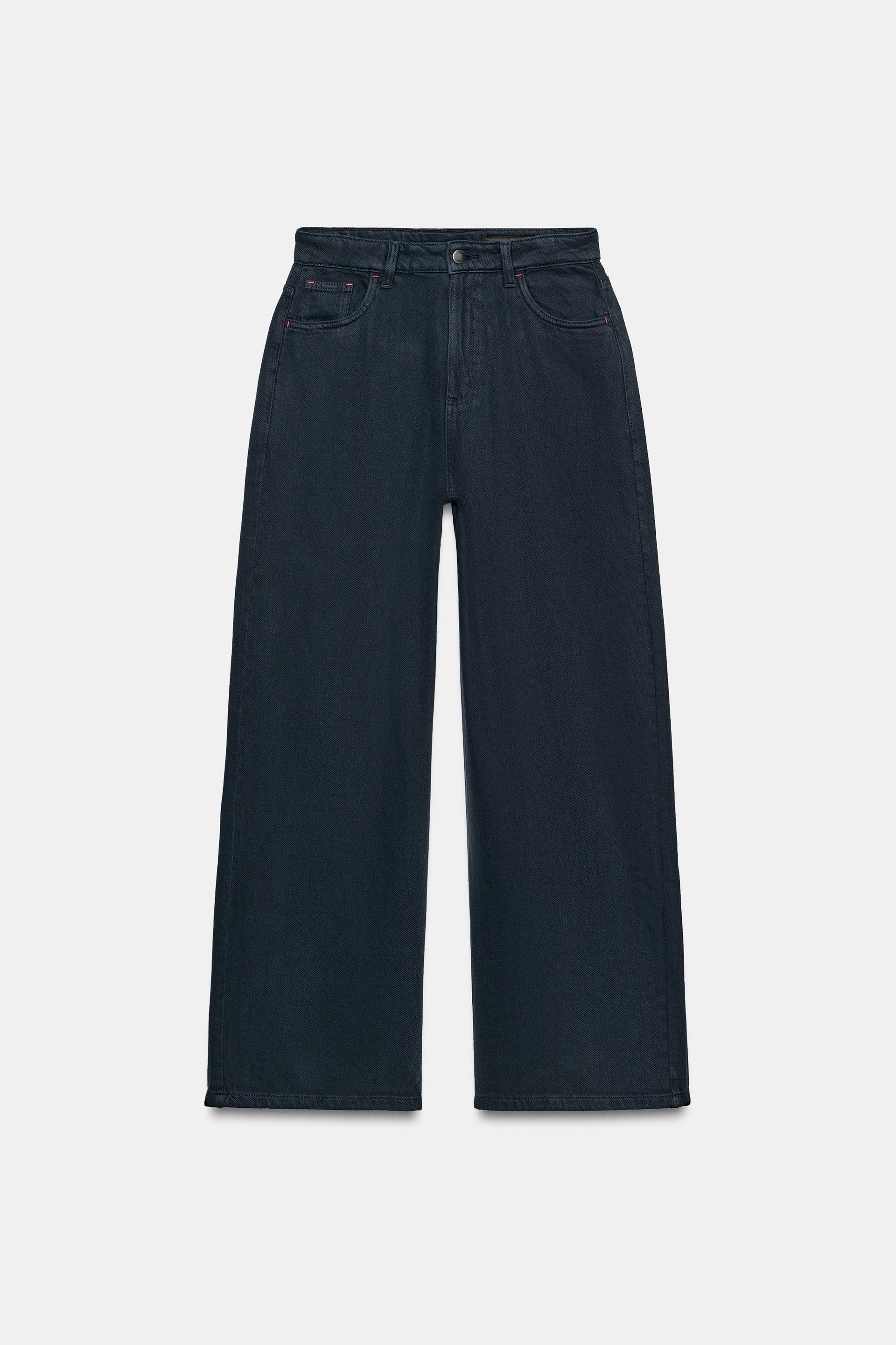 Zw Collection High-Waist Contrast Stitch Jeans