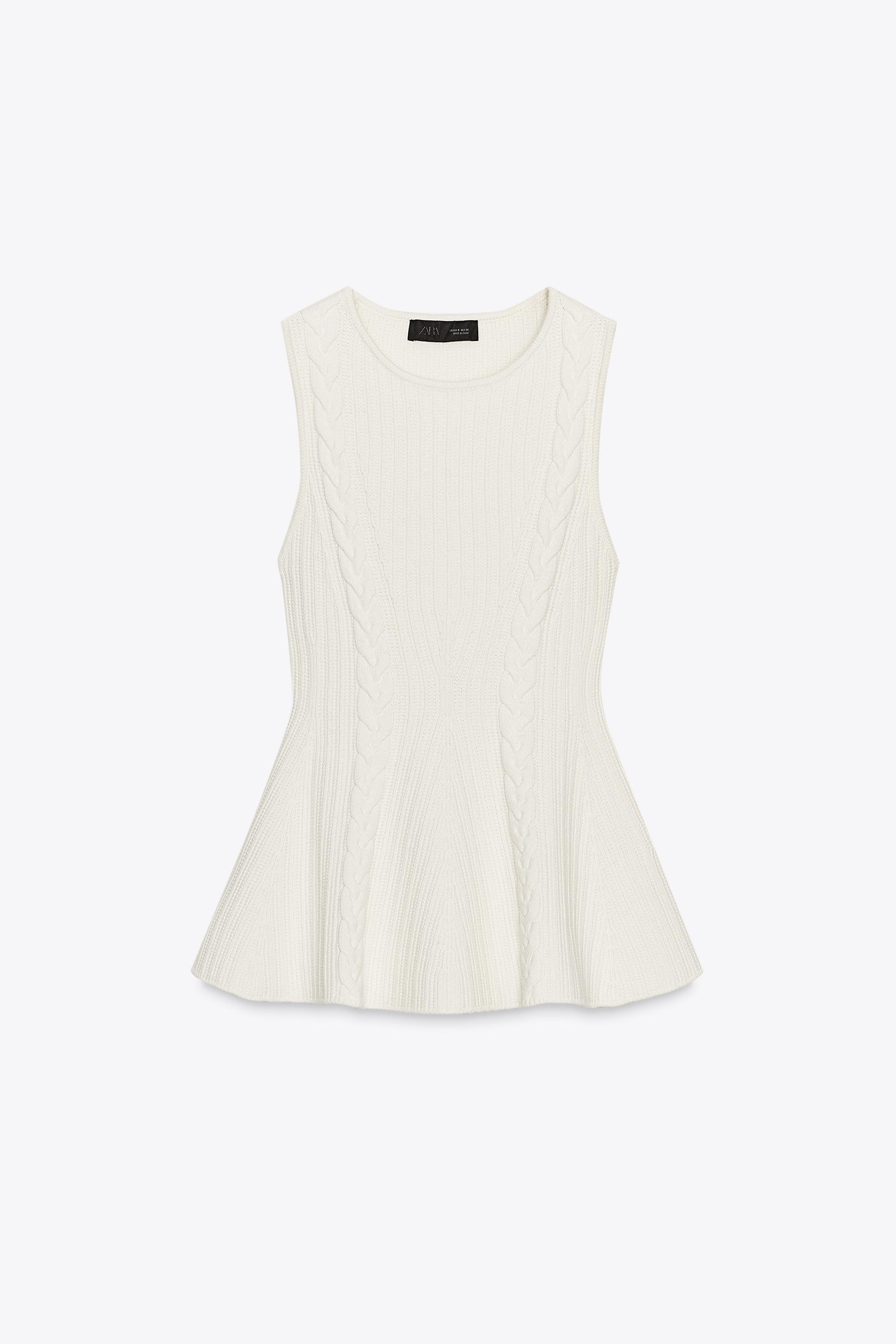 TOP EN MAILLE PÉPLUM OCHOS