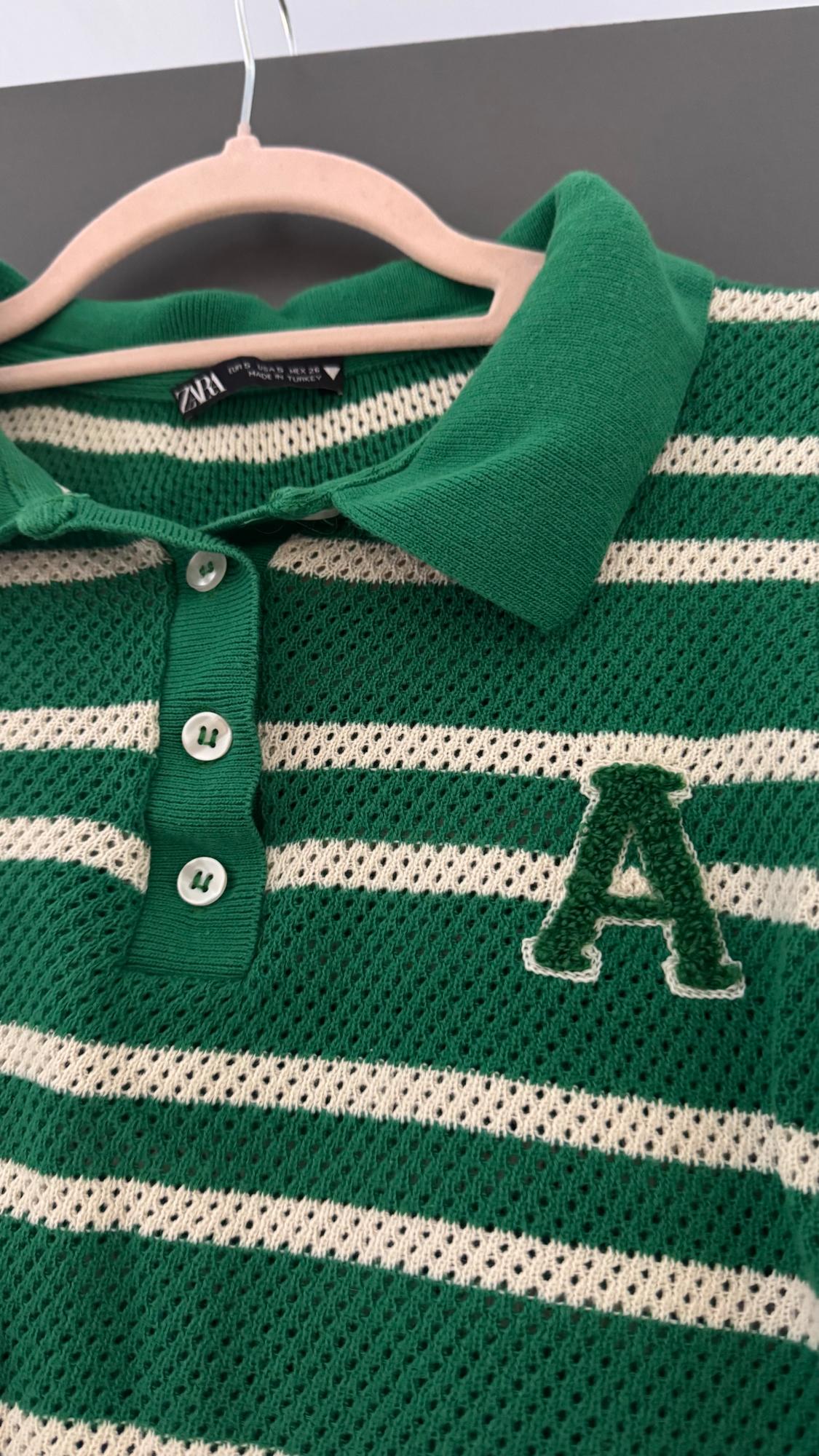 CONTRAST LETTER POLO SHIRT - Image 3