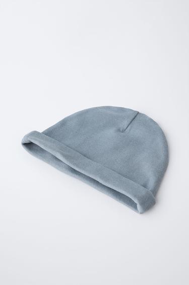 LOT DE DEUX BONNETS ET DEUX BAVOIRS - Bleu de Zara - Image 2
