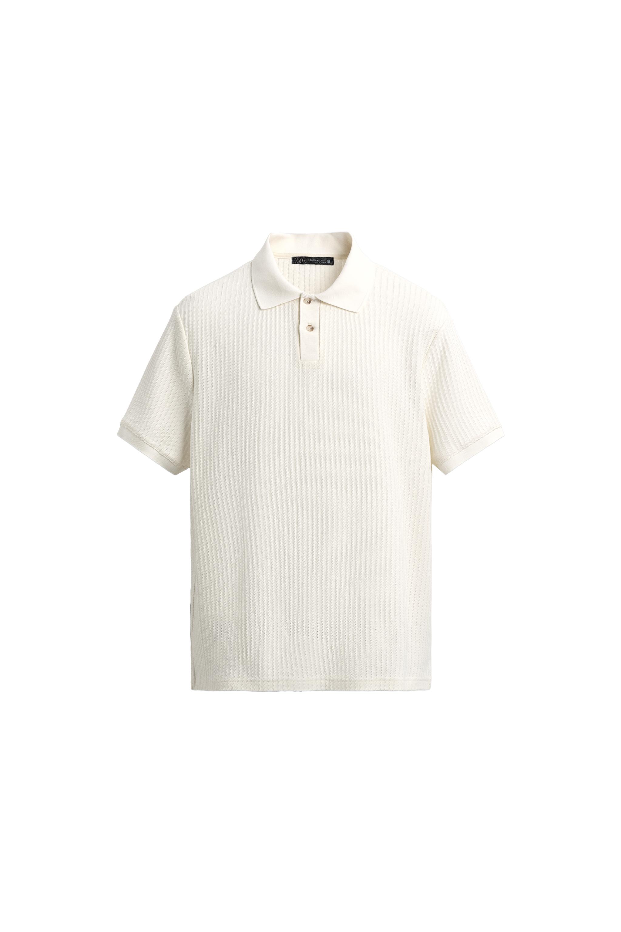 RIB KNIT REGULAR FIT POLO SHIRT - Navy blue | ZARA Spain
