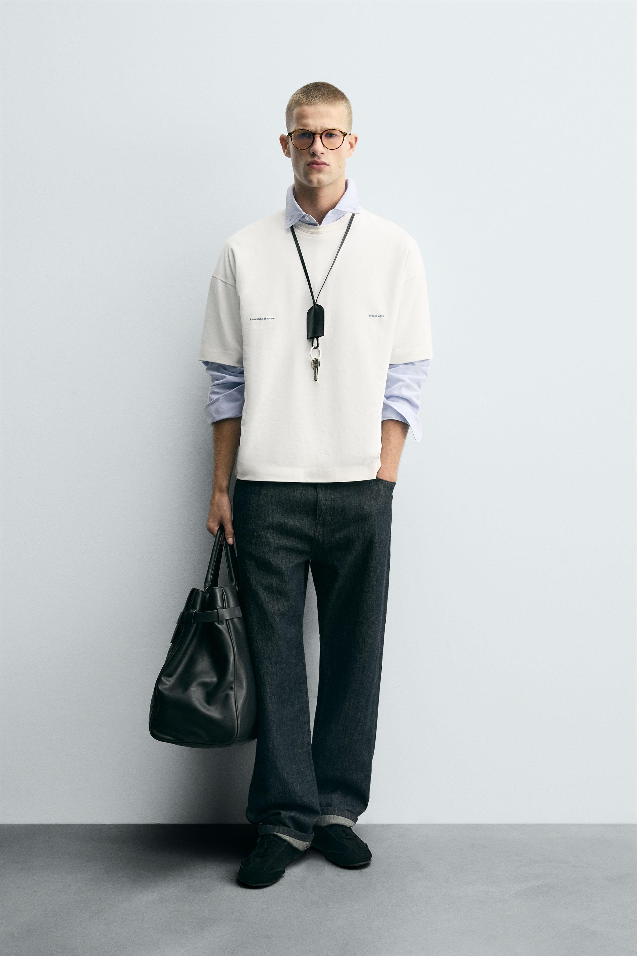 COMBINED PRINT T-SHIRT - White | ZARA Canada