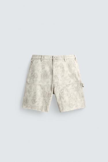 RELAXED FIT BERMUDA SHORTS WITH CARPENTER POCKET - Printed by Zara
